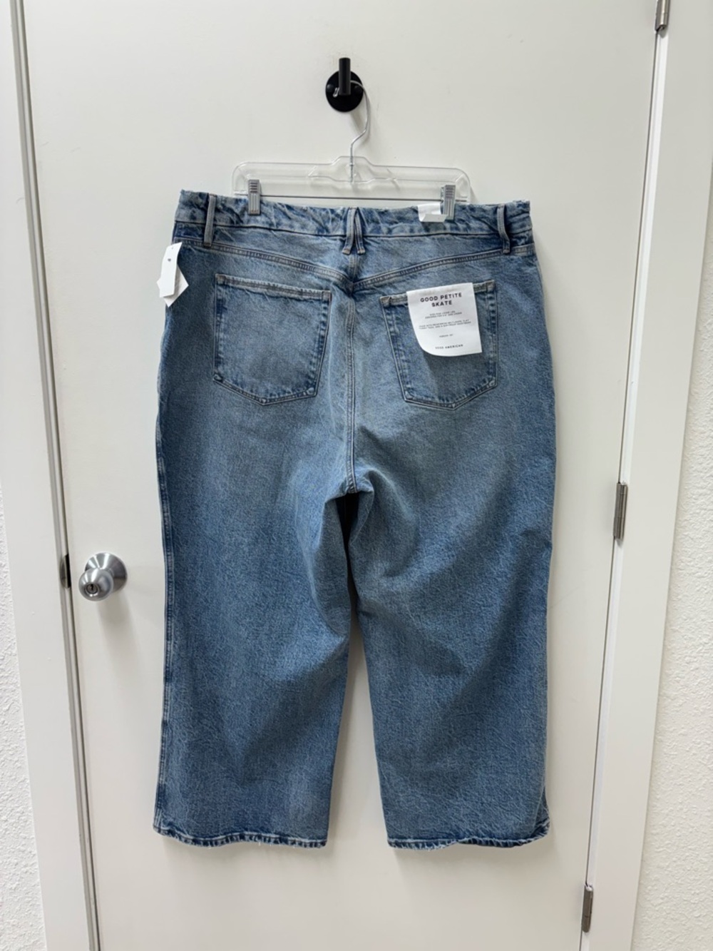 NWT Good American Plus Good Petite Skate Jeans in Indigo756 - Picture 5 of 6